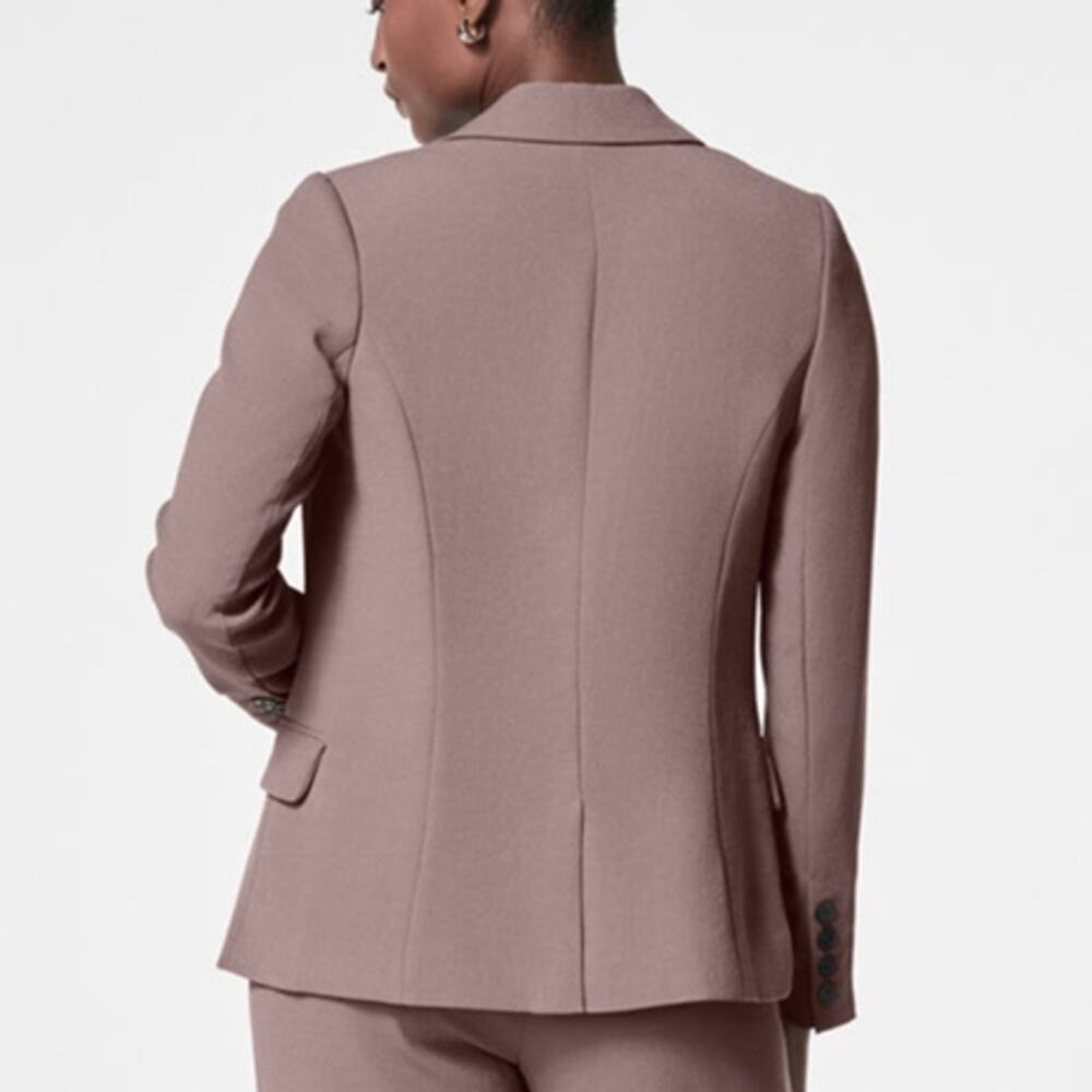 Spanx Carefree Crepe Blazer Taupe Size S - Picture 2 of 5